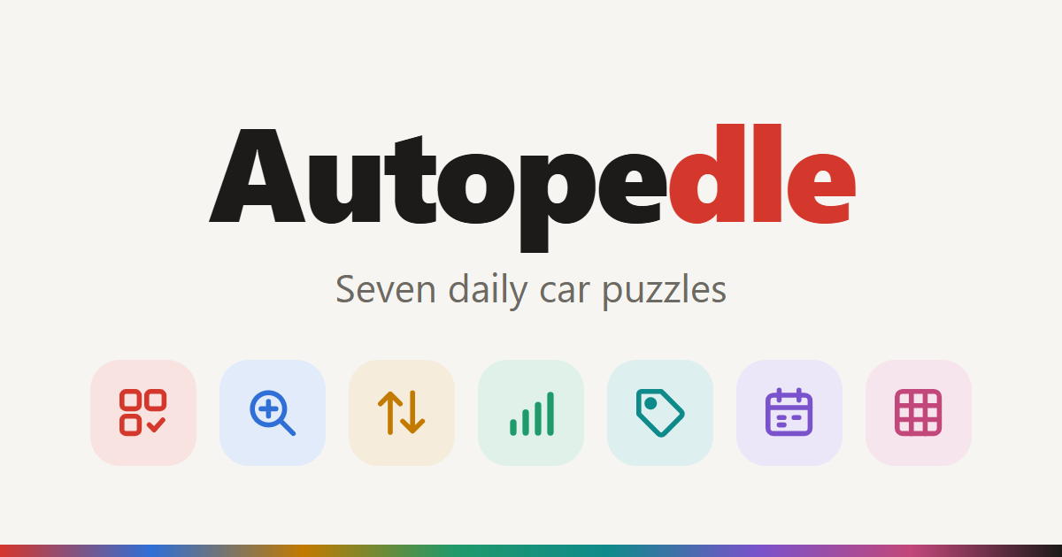 Autopedle - Daily Car Puzzles